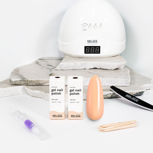 Gelous gel nail polish Sweet Nectar Essentials Pack - photographed in New Zealand
