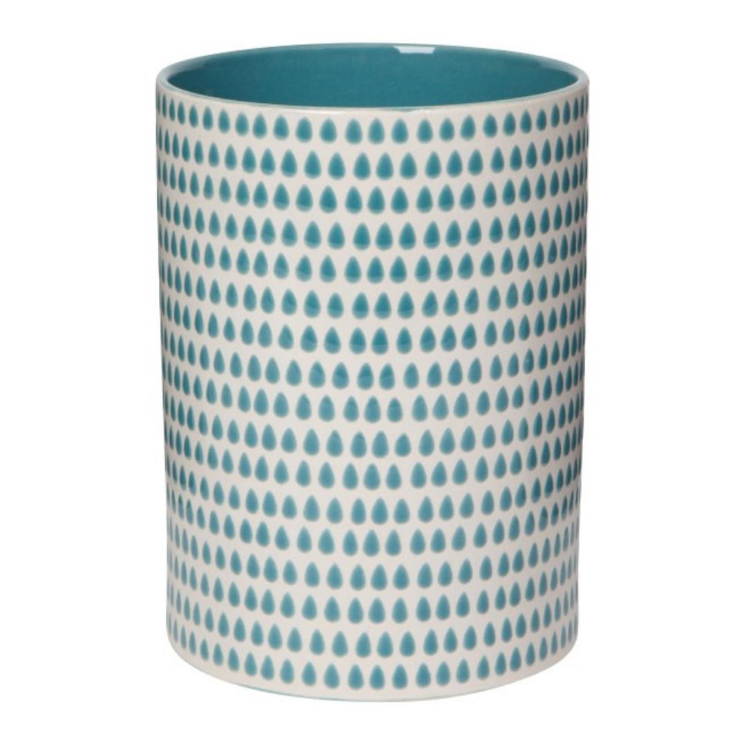 Cloudburst Utensil Crock - Lagoon