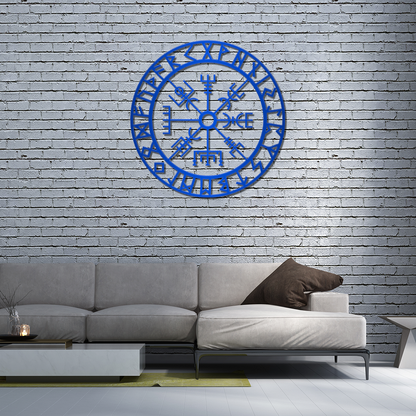 Vegvísir Metal Sign