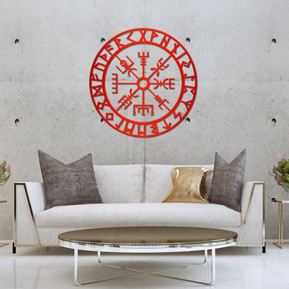 Vegvísir Metal Sign
