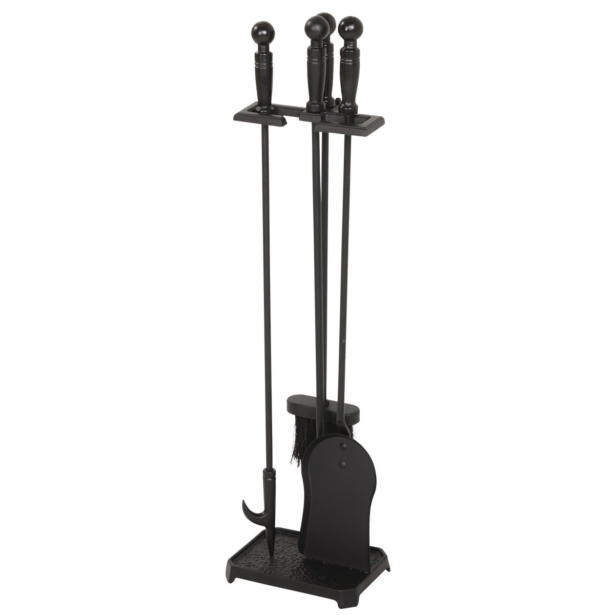 Home Impressions 4-Piece Cast Iron 28 In. H Fireplace Tool Set