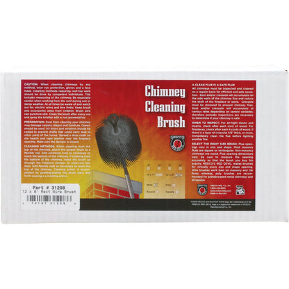 Meeco's Red Devil 12 In. x 8 In. Rectangular Wire Chimney Brush