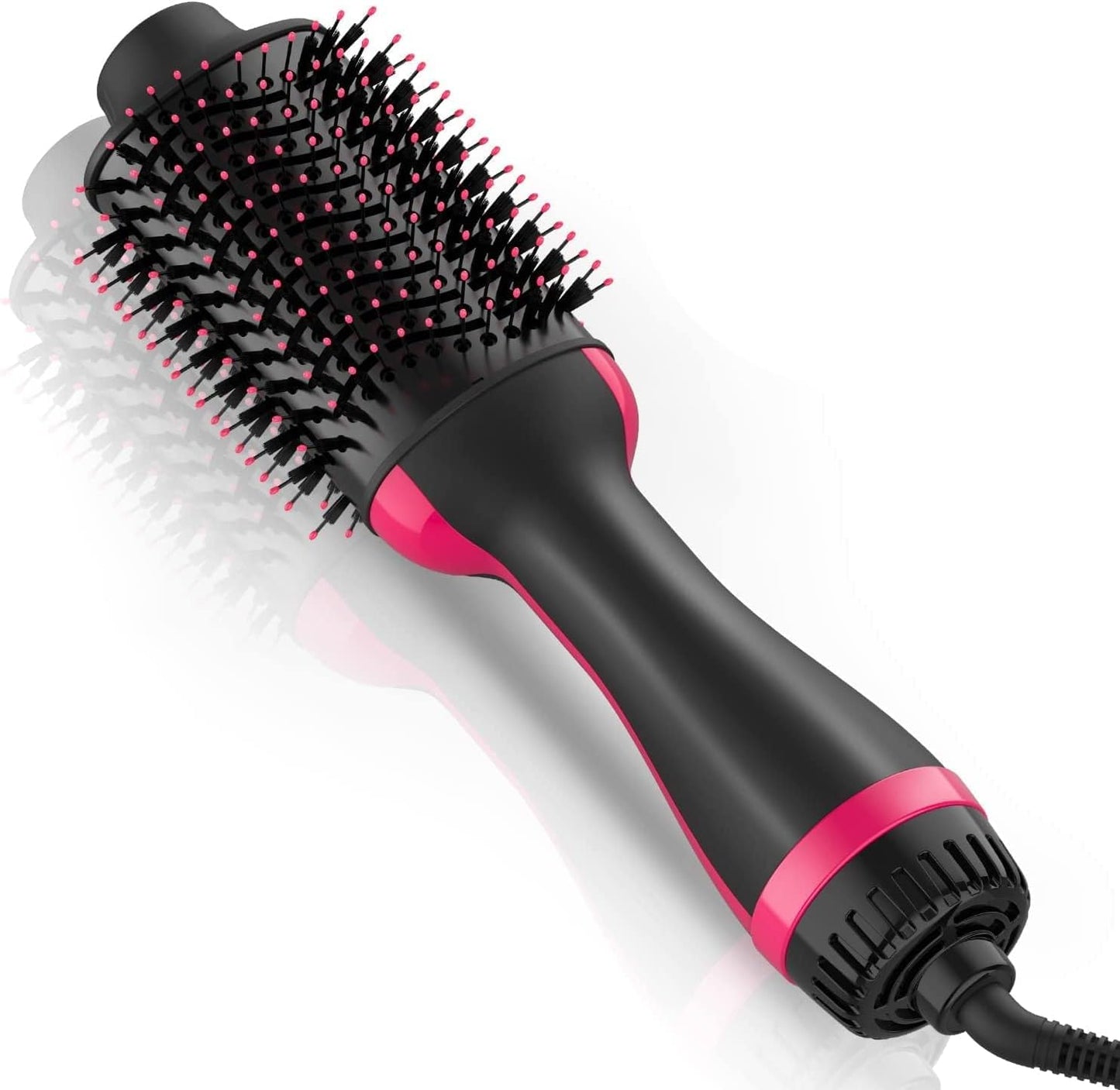 Hair Dryer Brush, Blow Dryer Brush, 4 in 1 Hot Air Brush, One Step Hair Dryer & Styler Volumizer with Enhanced Titanium Barrel, Brush Blow Dryer for Women (Red)