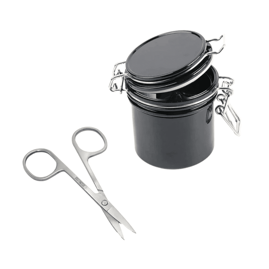 Eye Design Airtight Lash Glue Container & Eyelash Scissors