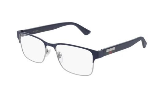 Frames Gucci GG0750O Black, Blue, Frames, Gucci, Large, Mens, Metal, Prescription, Rectangle
