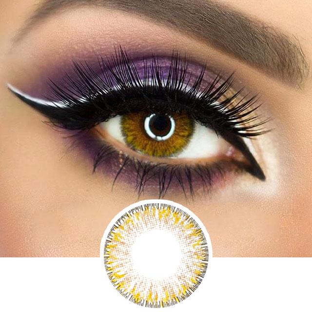 Honey Color Contact Lenses - 4 Tone