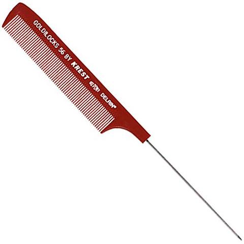 Krest Goldilocks Professional Combs #56 8 1/2" Weaving/Foiling with Steel Pin 1dz.