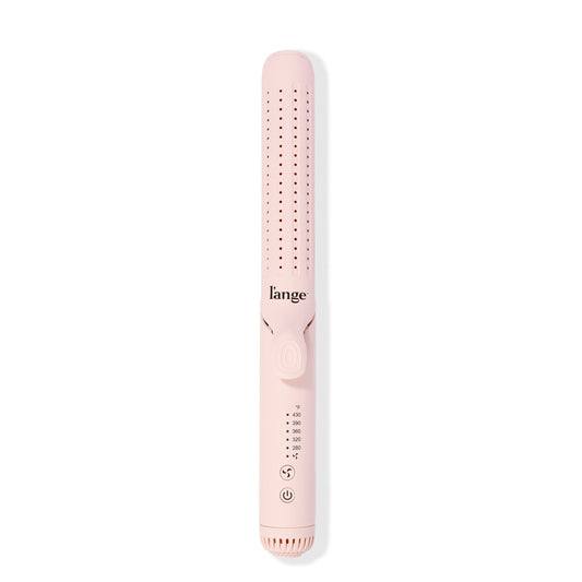 Larger Blush Floating titanium plates with rounded edges features cooling air vents with ergonomic handle