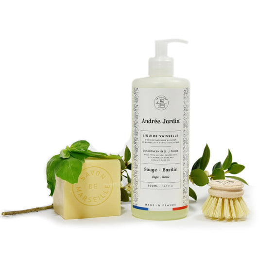Andrée Jardin Liquid Dish Soap - Sage & Basil