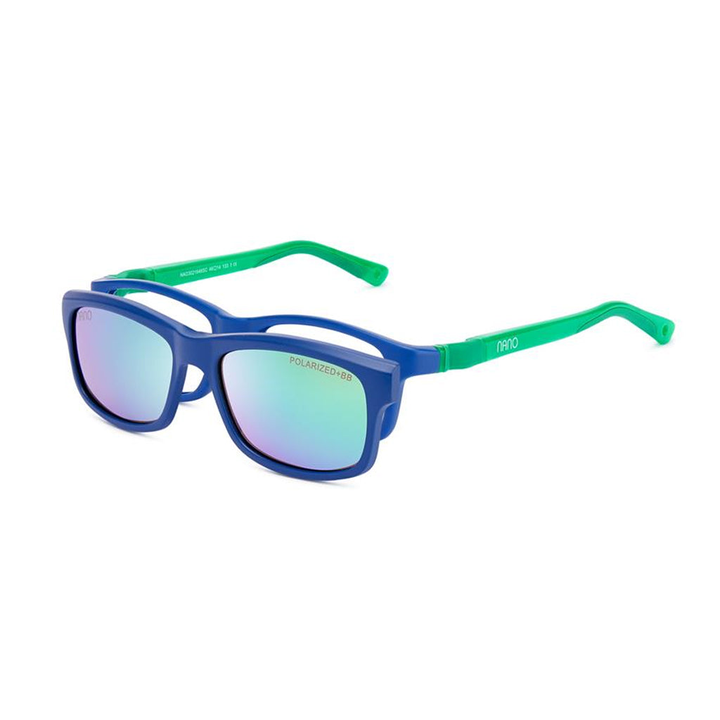 Nano Crew Solar Clip Blue/Green angled view