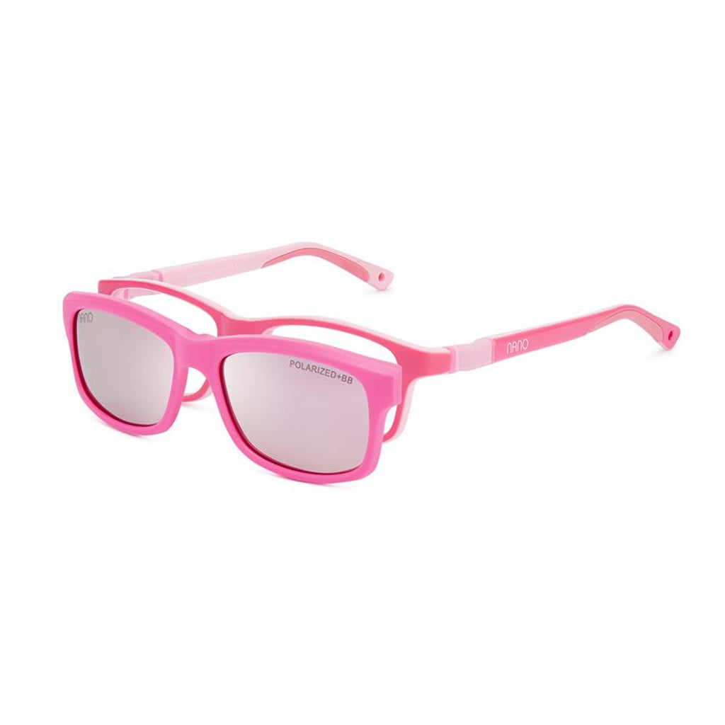Nano Crew Solar Clip Pink angled view