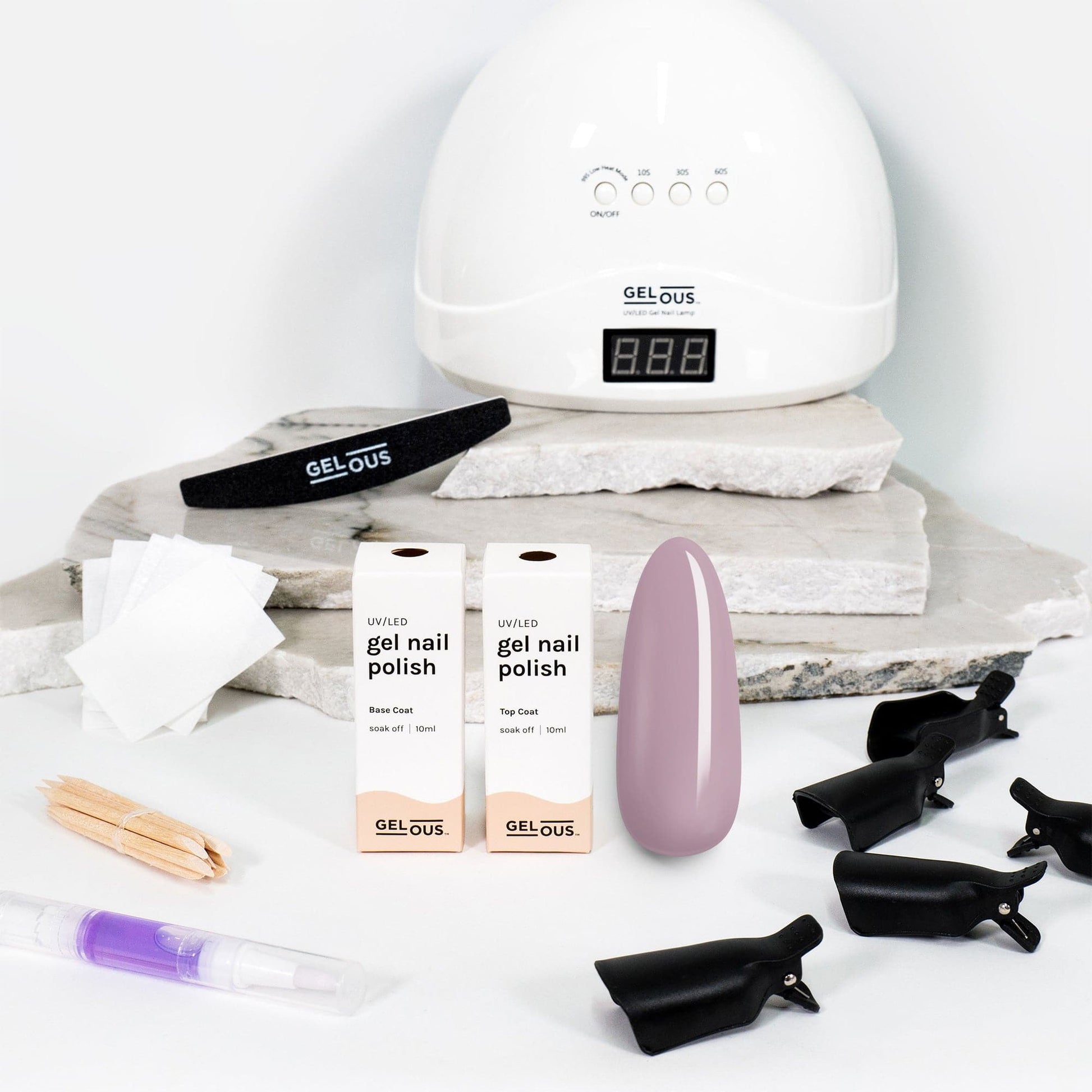 Gelous gel nail polish Dusty Pink Starter Pack - photographed in New Zealand