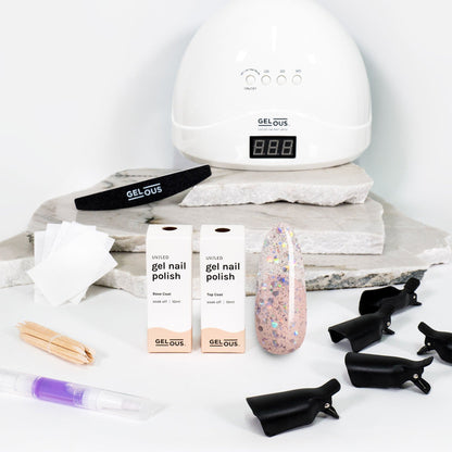 Gelous gel nail polish Ice Queen Starter Pack - photographed in New Zealand
