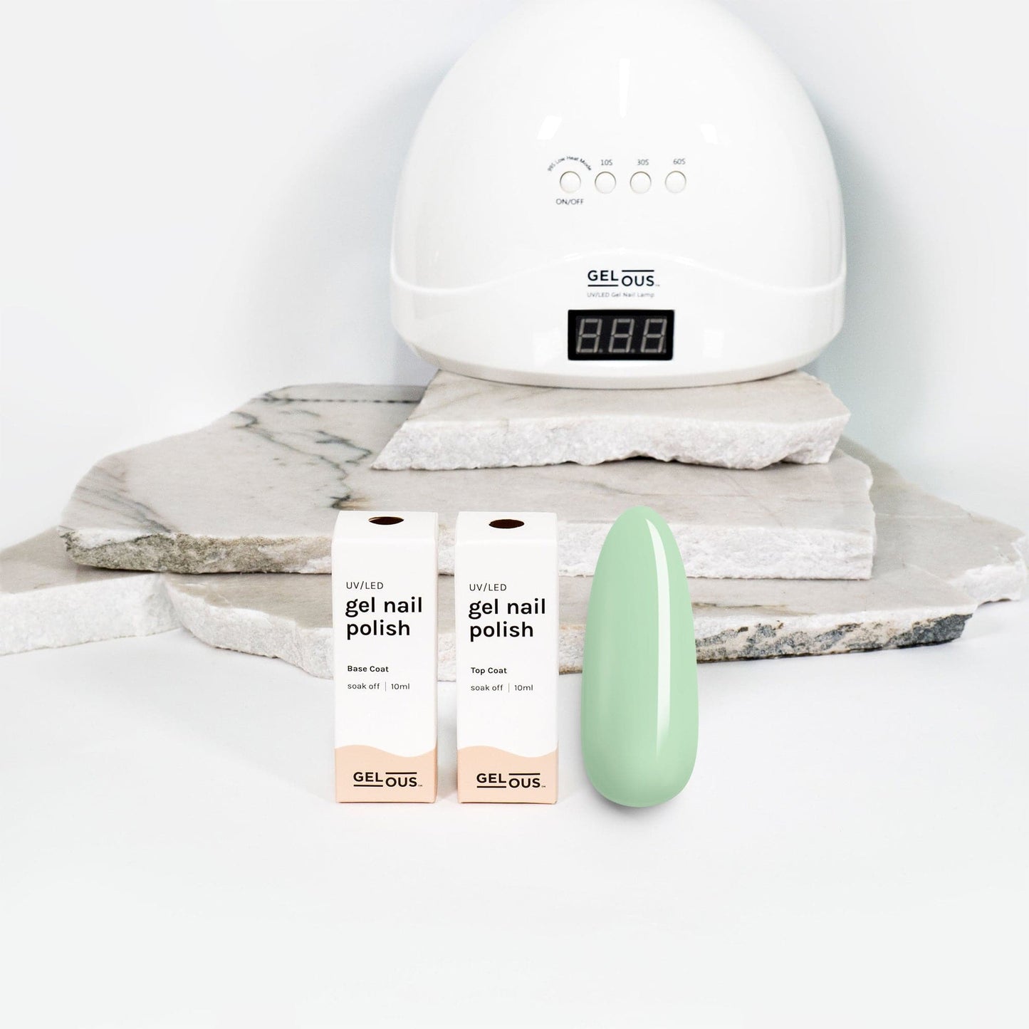 Gelous gel nail polish Mint to Be Basic Pack - photographed in New Zealand
