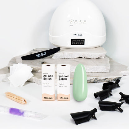 Gelous gel nail polish Mint to Be Starter Pack - photographed in New Zealand