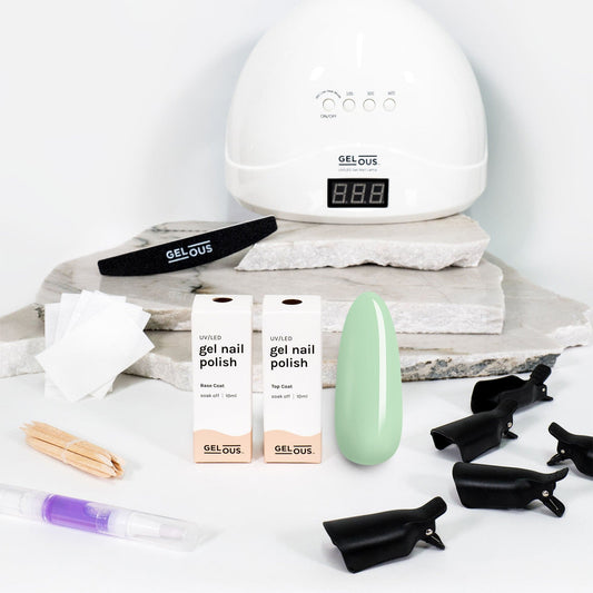 Gelous gel nail polish Mint to Be Starter Pack - photographed in New Zealand
