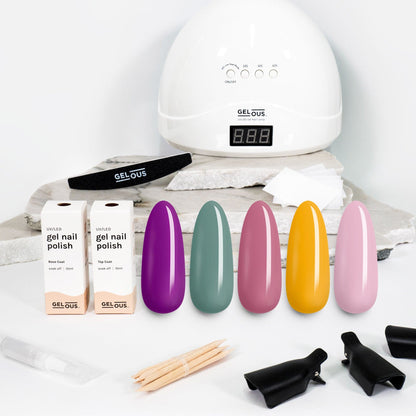 Gelous gel nail polish Rolling Meadows Polish Starter Pack - photographed in New Zealand