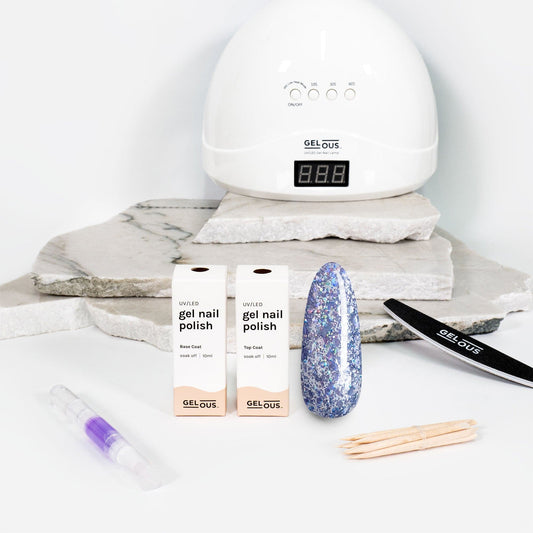 Gelous gel nail polish Stardust Essentials Pack - photographed in New Zealand