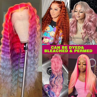 613 Honey Blonde Deep Wave Lace Frontal