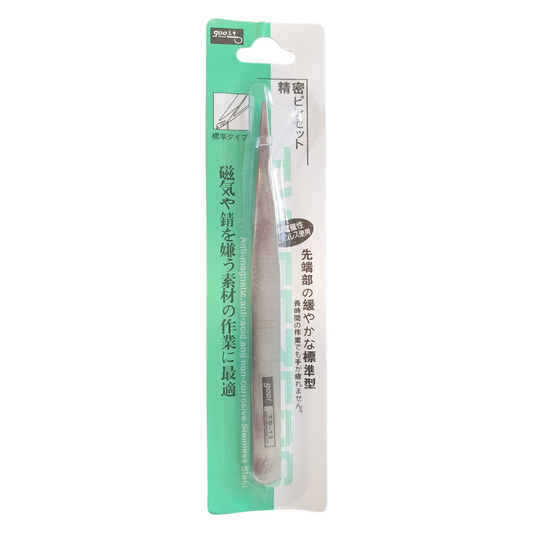 Eye Design Stainless Steel Pointed Straight Eyebrow Tweezer