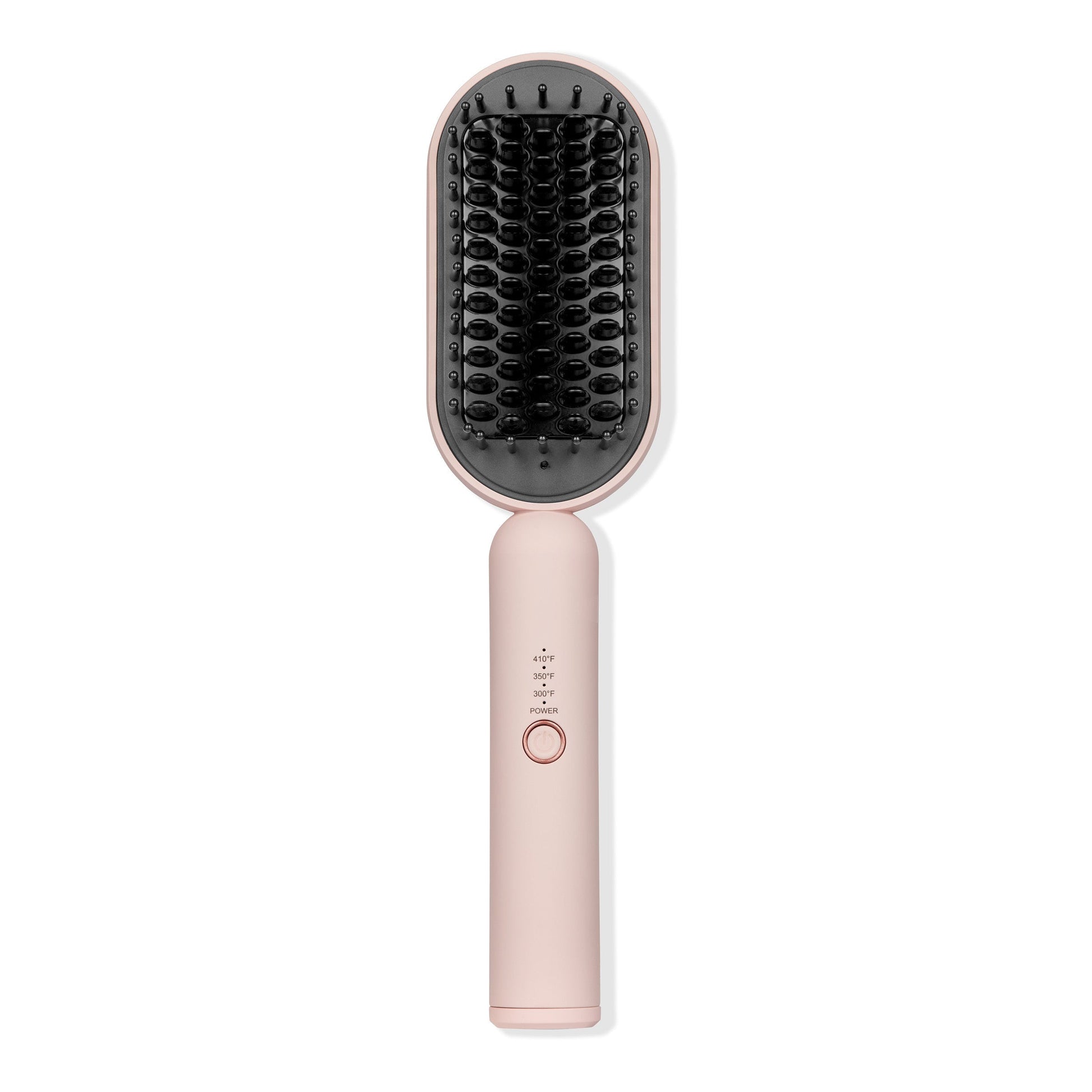 Image with blush hot brush tool against a white background.