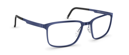 neubau eyewear alex T002 4540 matte navy blue colour men male rectangular shape bold classic contemporary sustainable stainless steel metal eco-friendly T002
