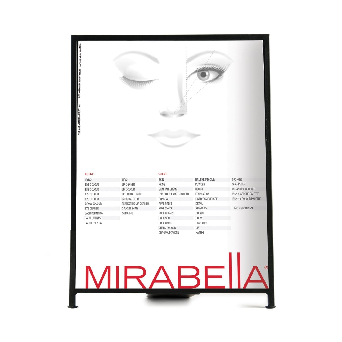 Displays, Fixtures & Tools Iron Frame w/Acrylic / 8.5"x11"