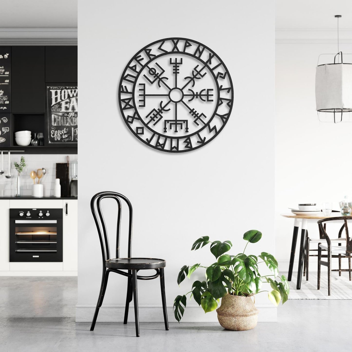 Vegvísir Metal Sign