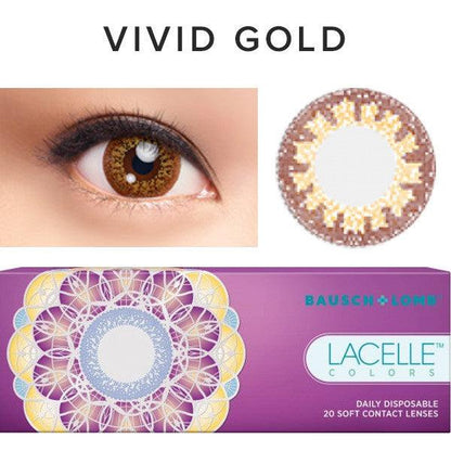 Bausch & Lomb Lacelle Colors Vivid Gold (30pk)
