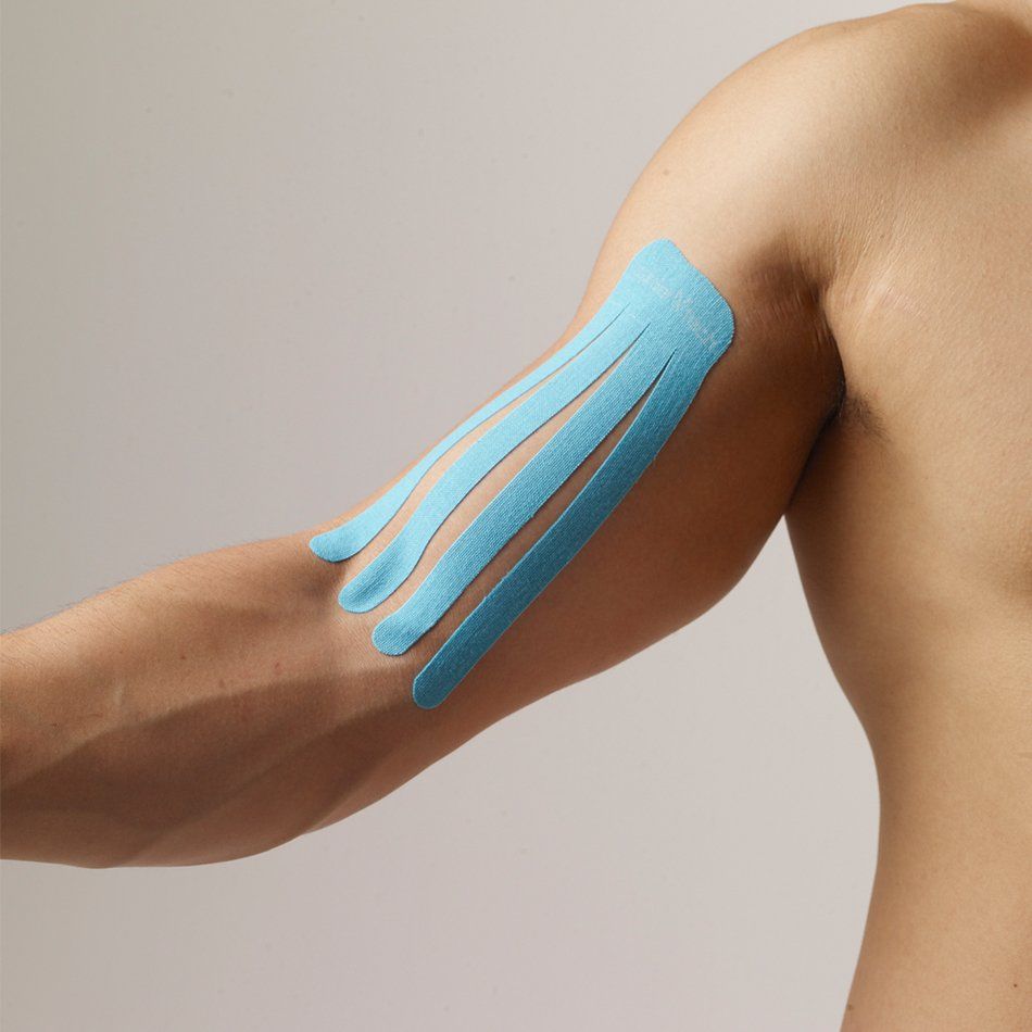 SpiderTech Kinesiology Pre-Cut Small Fan Tape, 20 ct