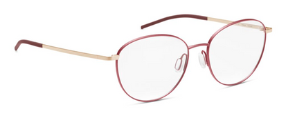 orgreen eastern eyeglasses eyewear glasses eastern titanium handmade in japan danish design scandinavian round female women metal classic lightweight thin strong durable 1127 matte red gold