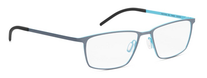 ogreen face to face handmade in japan titanium lightweight danish design clean elegant men male metal rectangle glasses eyewear eyeglasses 1250 matte silver grey blue