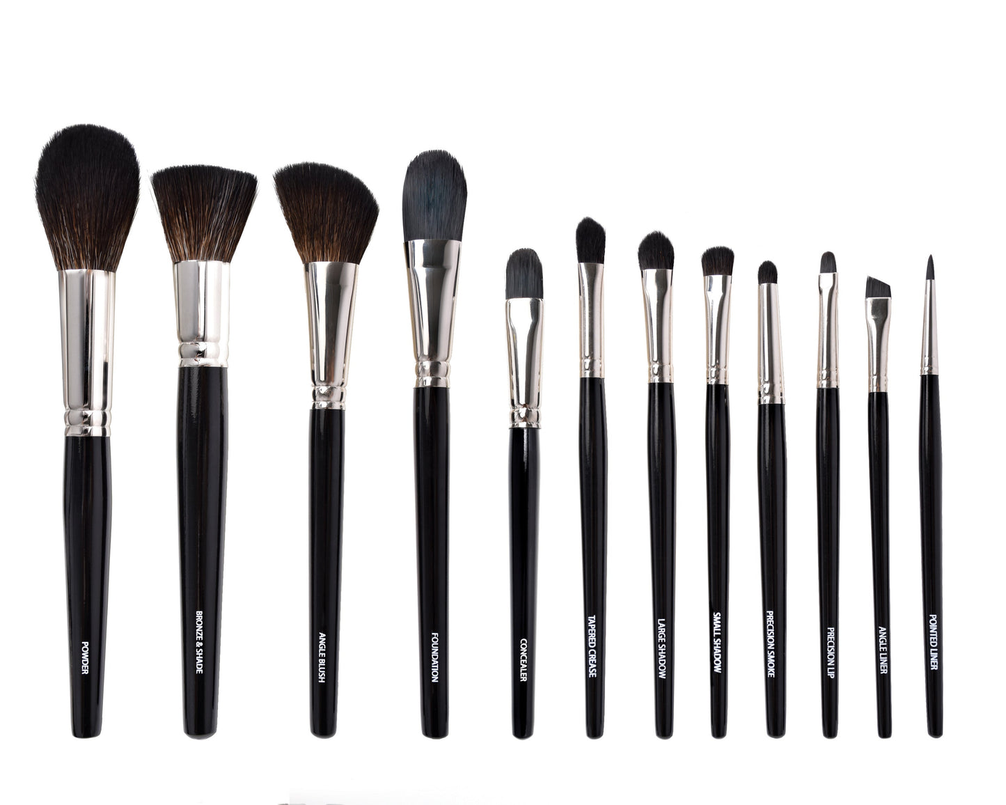 Professional Makeup Brushes, 12-Piece Set