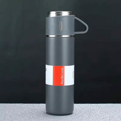 Stainless Steel Insulated Vacuum Sealed Bottle Set Kitchen Tools & Gadgets Gray - DailySale